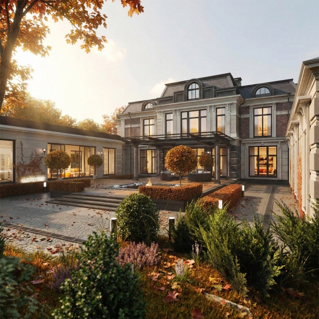 Проект загородного дома в КП Ренессанс