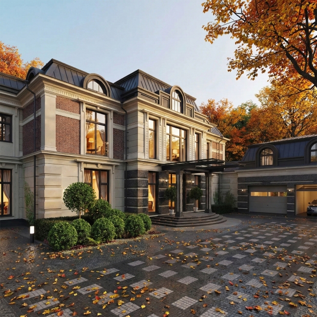 Проект загородного дома в КП Ренессанс