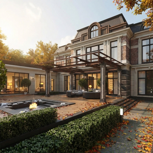 Проект загородного дома в КП Ренессанс