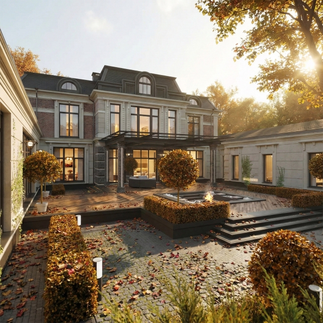 Проект загородного дома в КП Ренессанс