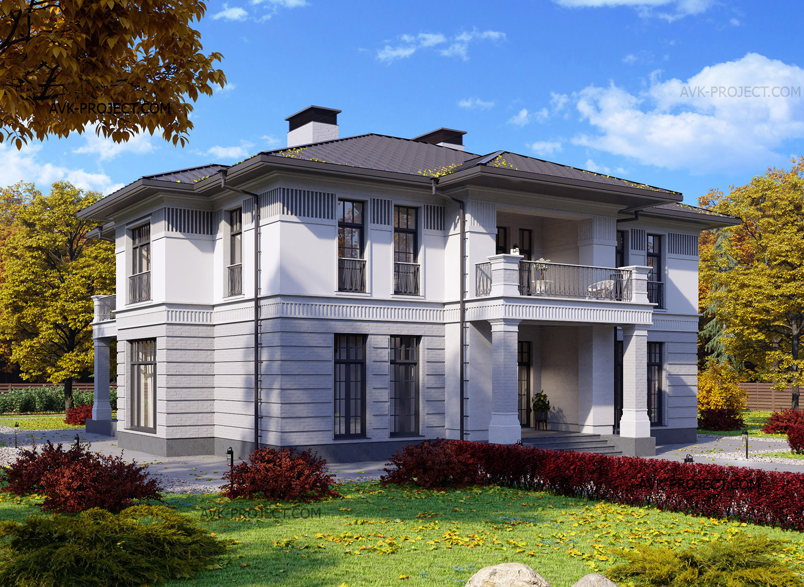 Проект дома в КП Каменка. 380м.