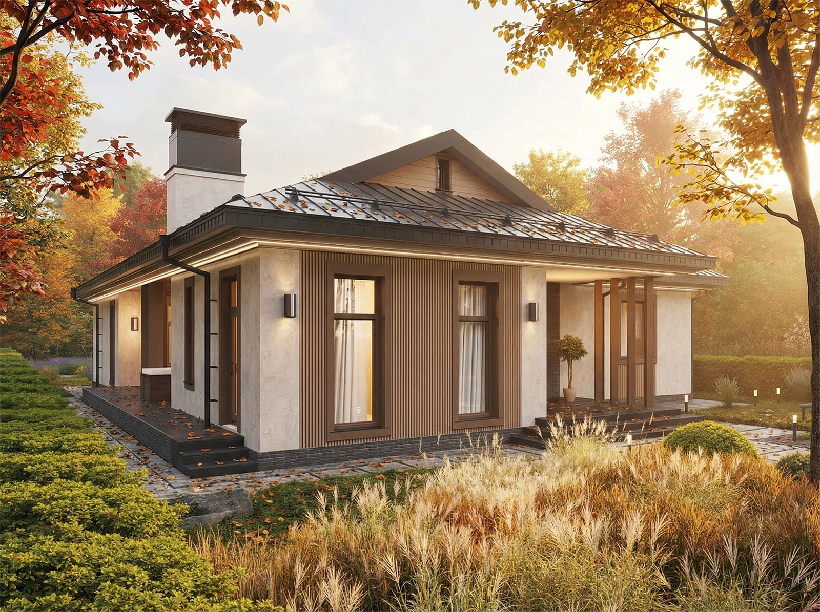 Дом из газобетона 220м