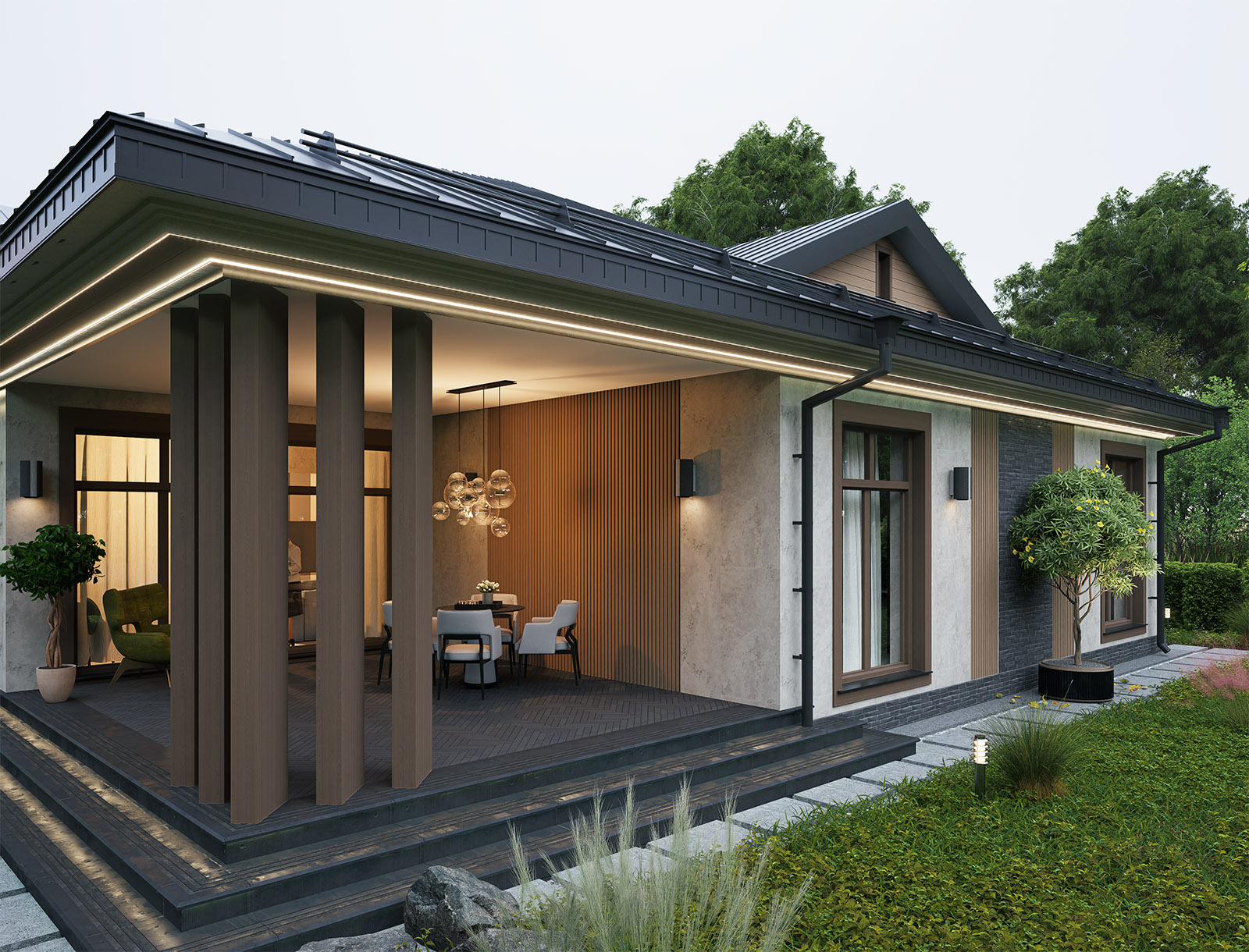 Вид на террасу