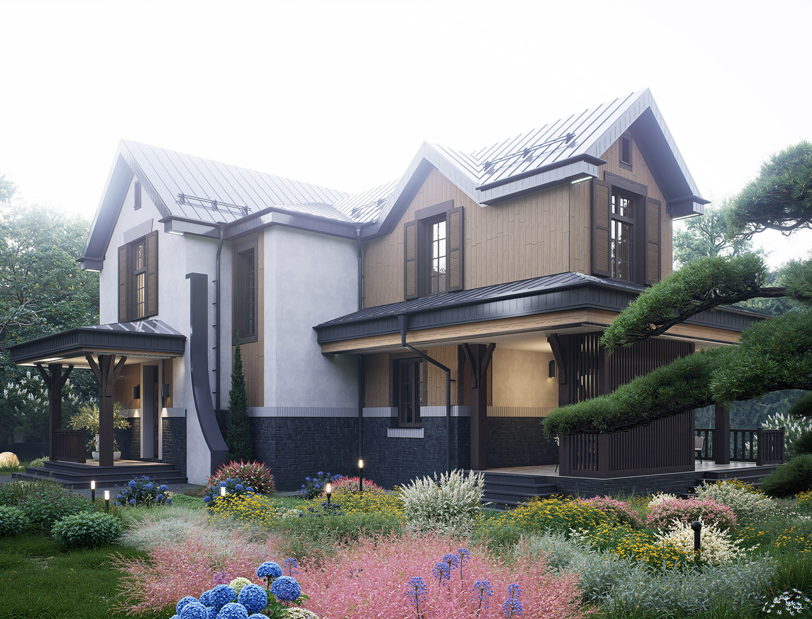 Традиционный загородный дом