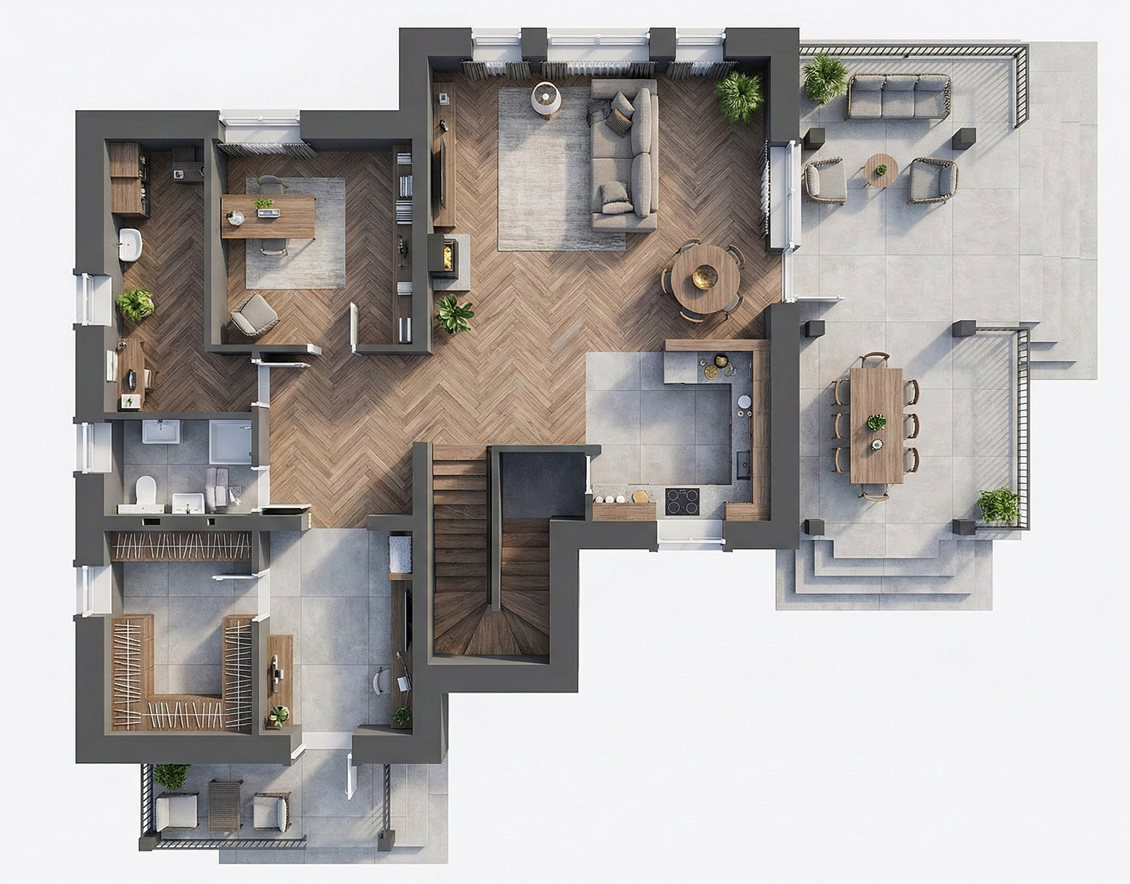 Схема плана 1 этажа