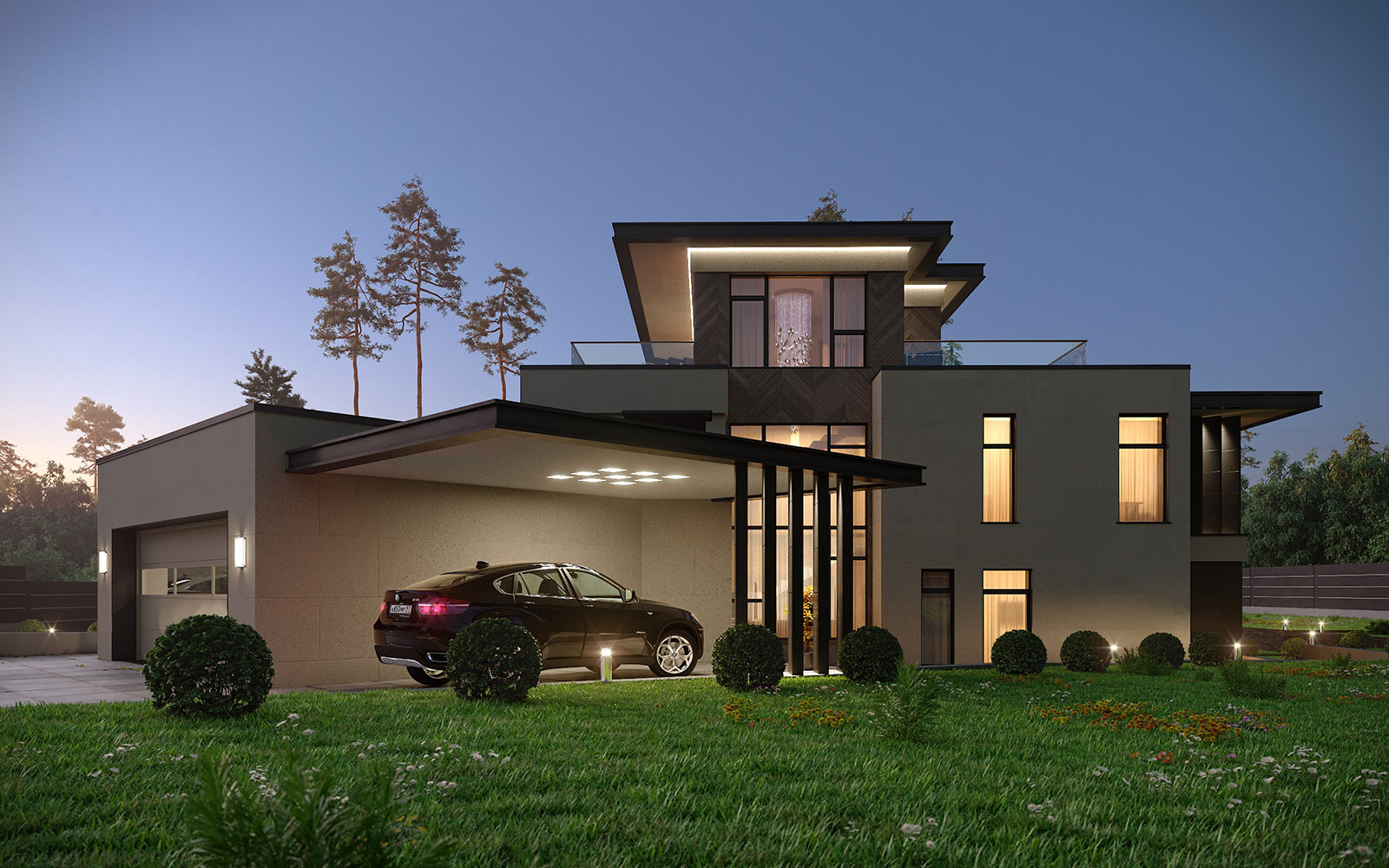Проект виллы. modernarchitecture luxuryhouse