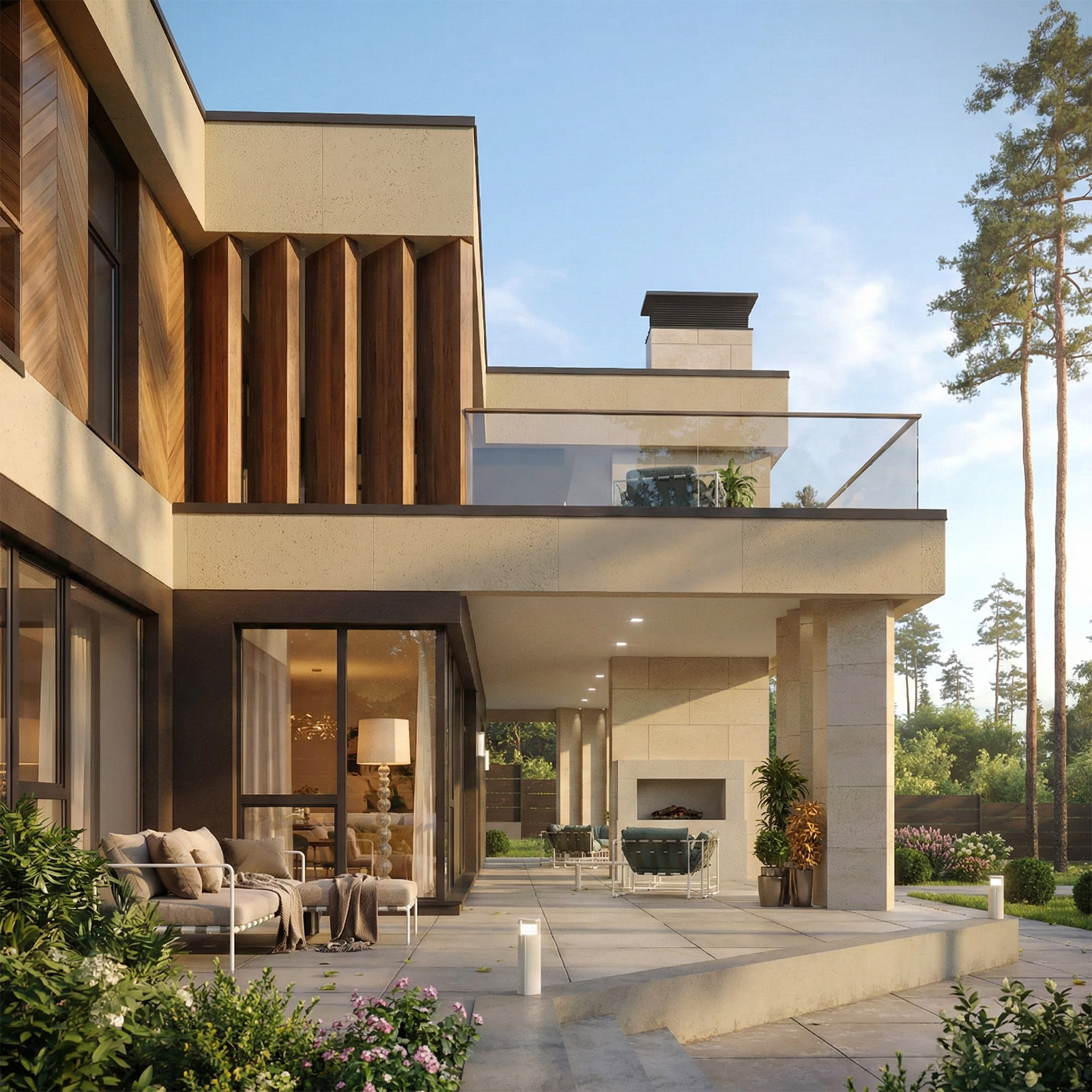 Авторский проект современного загородного дома.