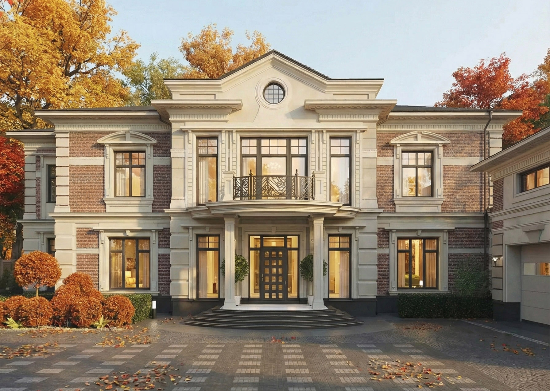 Проект загородного дома в классическом стиле