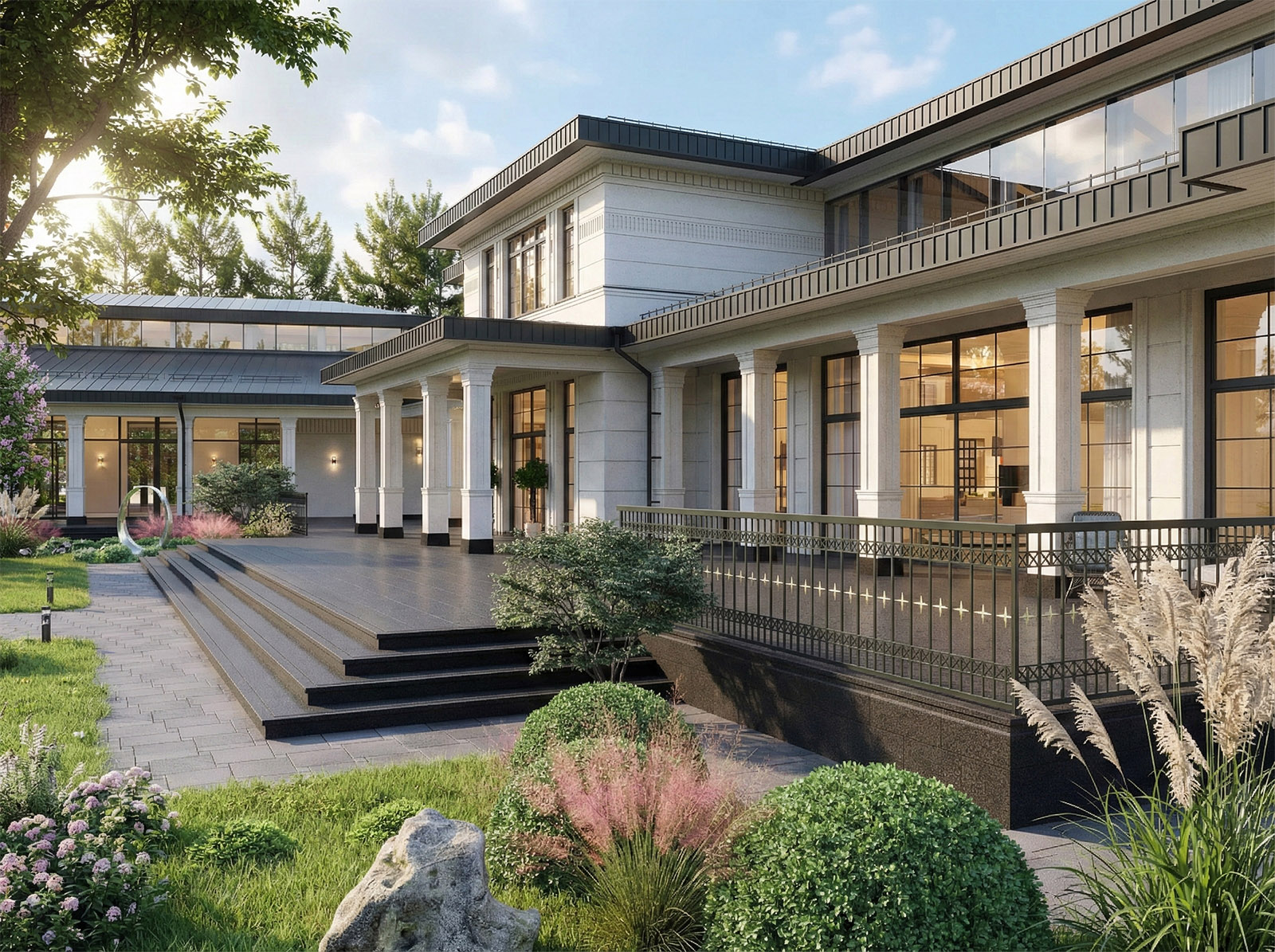 Вид на внутренний фасад