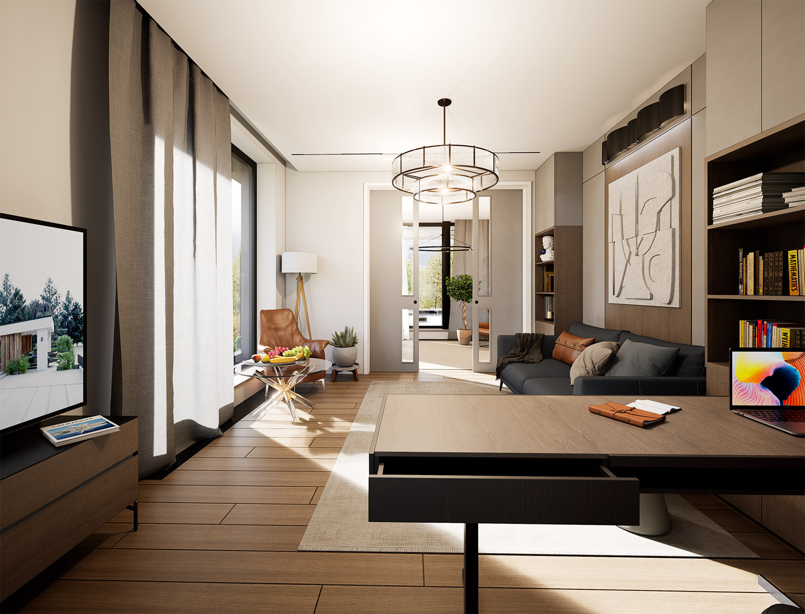 Современная стилистика дизайна кабинета