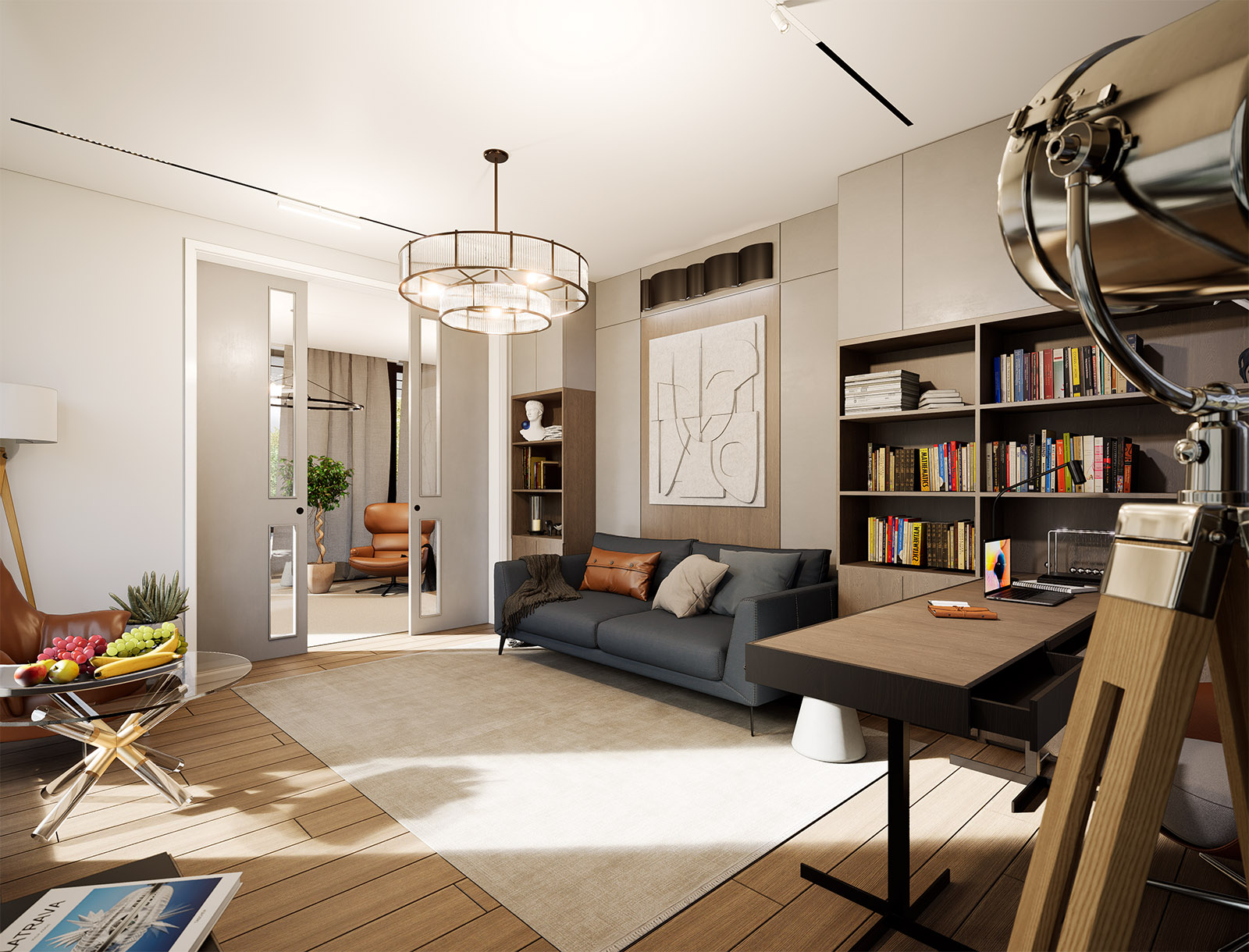 Дизайн кабинета в загородном доме