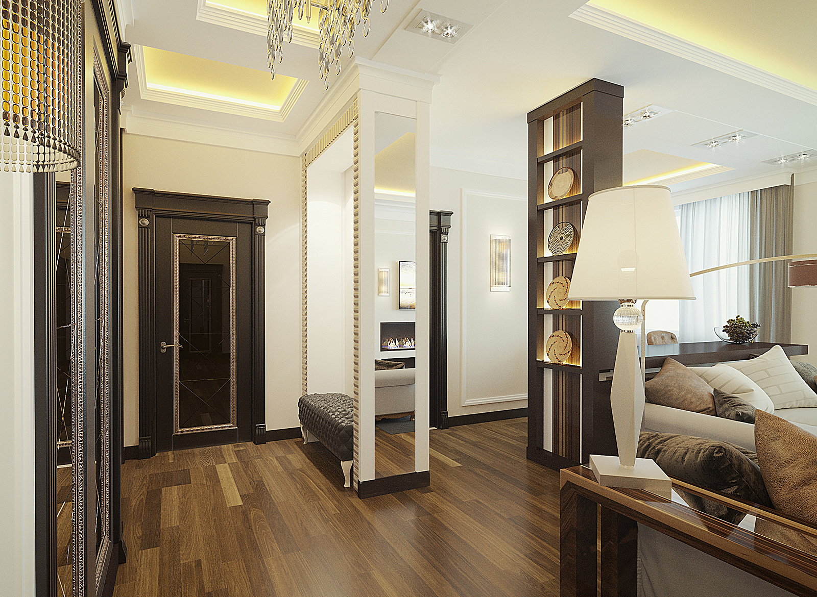 Современная классика в интерьере загородного дома