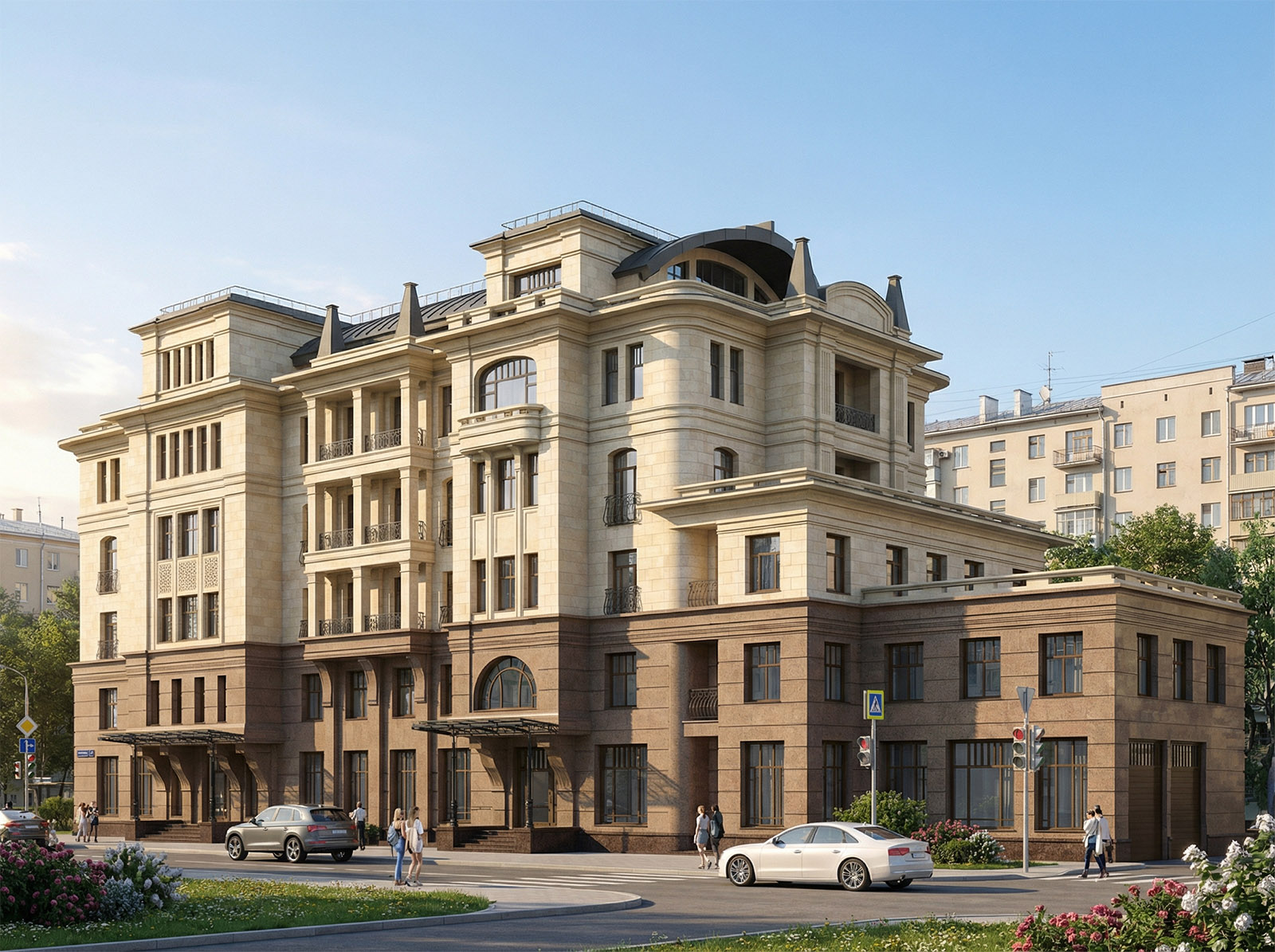 Проект клубного многоэтажного жилого дома в Новосибирске