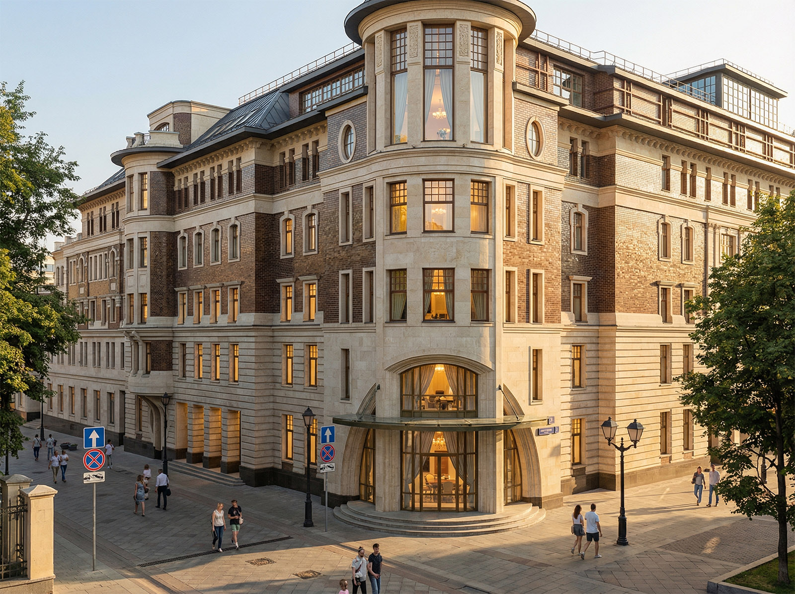 Жилой комплекс в Лаврушенском переулке. 2001 - 2005г.