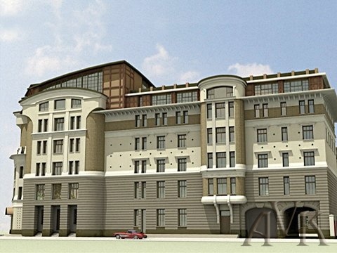 Жилой комплекс в Лаврушенском переулке. 2001-2005 г.