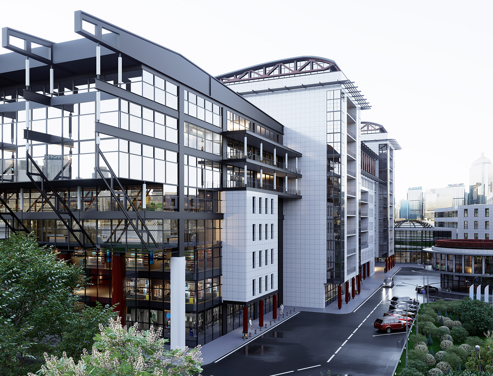 Проект многофункционального офисного комплекса.